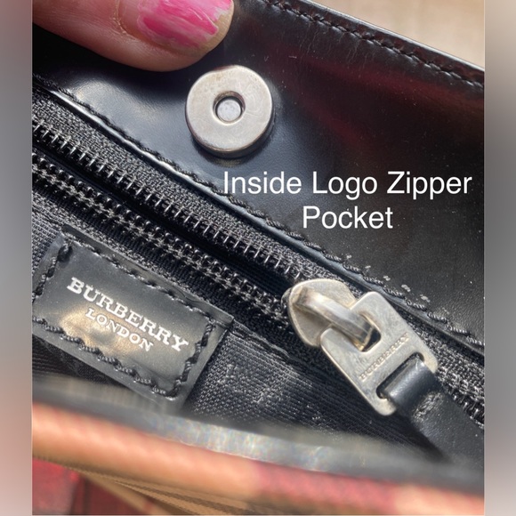 BURBERRY Mini NOVA CHECK PVC/Leather Tote🖤Italian Made🇮🇹7.25”x 8”🔥FABULOUS💋 - Picture 5 of 17